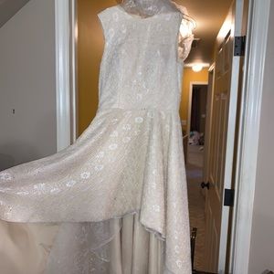 Off-white High Low Prom dress